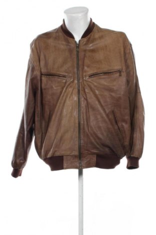 Geacă de piele pentru bărbati Unbranded, Mărime L, Culoare Maro, Preț 304,99 Lei
