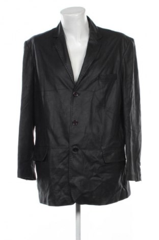 Ανδρικό δερμάτινο μπουφάν Unbranded, Μέγεθος 3XL, Χρώμα Μαύρο, Τιμή 64,99 €