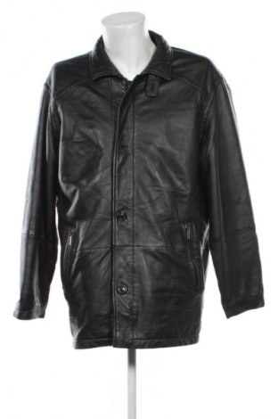 Ανδρικό δερμάτινο μπουφάν Unbranded, Μέγεθος L, Χρώμα Μαύρο, Τιμή 58,99 €