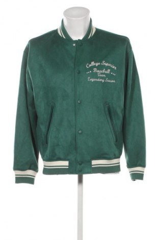 Męska kurtka Bershka, Rozmiar M, Kolor Zielony, Cena 70,99 zł