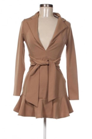 Kleid Boohoo, Größe S, Farbe Beige, Preis 12,99 €