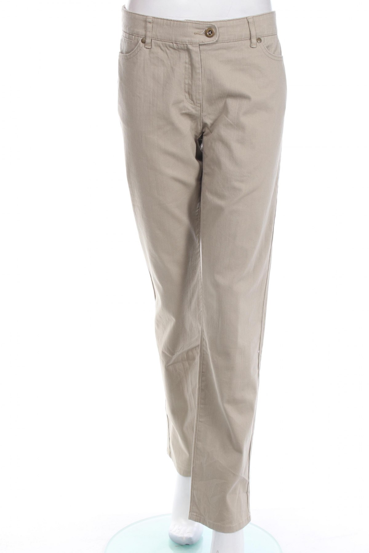 Дамски панталон Alain Manoukian, Размер M, Цвят Бежов, Цена 37,40 лв.