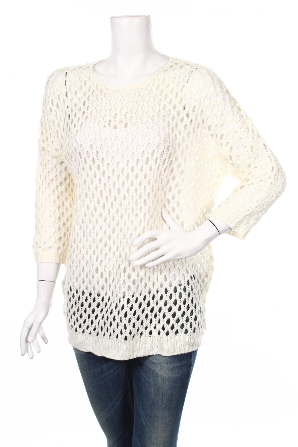 Дамски пуловер Life Time, Размер M, Цвят Бял, Цена 25,50 лв.