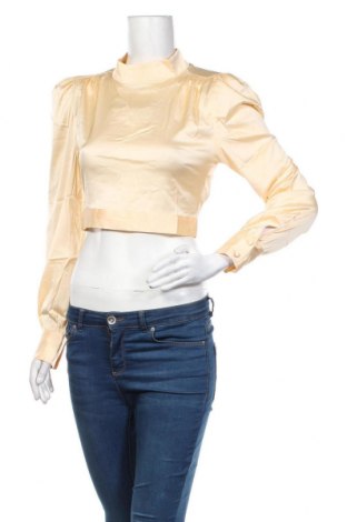 Дамска блуза Monki, Размер M, Цвят Златист, 96% полиестер, 4% еластан, Цена 35,10 лв.