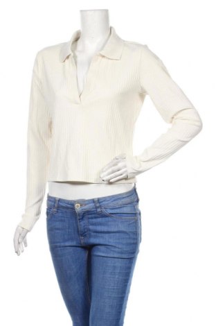 Дамска блуза Monki, Размер L, Цвят Бежов, 48% памук, 46% полиестер, 6% еластан, Цена 8,40 лв.
