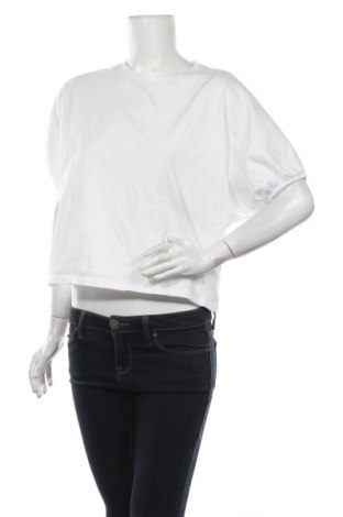 Дамска блуза Zara, Размер L, Цвят Бял, Памук, Цена 28,50 лв.