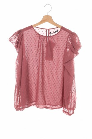 Γυναικεία μπλούζα Zara, Μέγεθος XS, Χρώμα Ρόζ , Πολυεστέρας, Τιμή 7,58 €