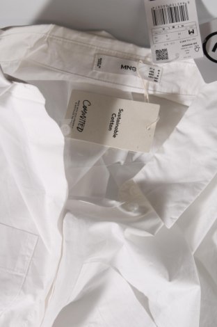 Дамска риза Mango, Размер M, Цвят Бял, Памук, Цена 44,25 лв.