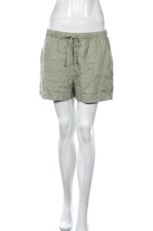 Дамски къс панталон Mango, Размер L, Цвят Зелен, Лен, Цена 39,00 лв.