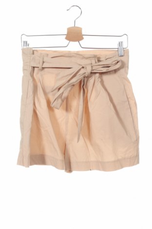 Дамски къс панталон Zara, Размер XS, Цвят Бежов, 100% памук, Цена 13,20 лв.