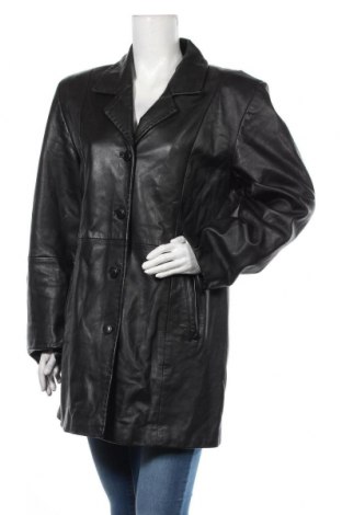 Дамски кожен шлифер Barisal, Размер XL, Цвят Черен, Естествена кожа, Цена 98,70 лв.
