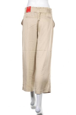 Дамски панталон S.Oliver, Размер S, Цвят Бежов, Лиосел, Цена 74,25 лв.