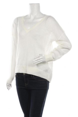 Дамски пуловер H&M, Размер M, Цвят Бял, 50% акрил, 30% полиамид, 10% вълна, 10% мохер, Цена 33,60 лв.