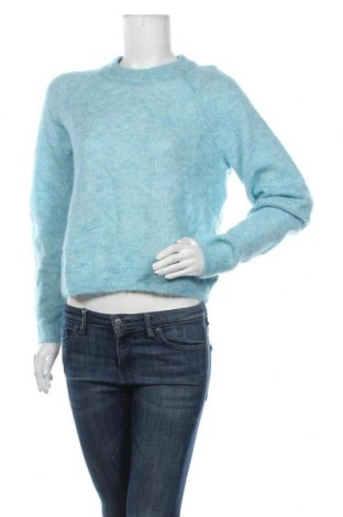 Дамски пуловер H&M, Размер S, Цвят Син, 35% мохер, 32% вълна, 30% полиамид, 3% еластан, Цена 33,60 лв.