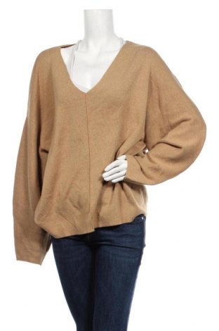 Дамски пуловер H&M, Размер XL, Цвят Кафяв, 60% полиестер, 35% полиамид, 5% вълна, Цена 33,60 лв.