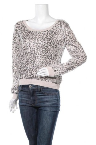 Дамски пуловер H&M, Размер M, Цвят Сребрист, 80% памук, 20% полиамид, Цена 33,60 лв.