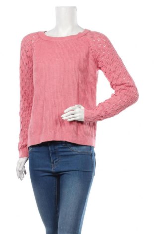 Дамски пуловер Loft By Ann Taylor, Размер L, Цвят Розов, 53% памук, 40% вискоза, 7% полиамид, Цена 51,45 лв.