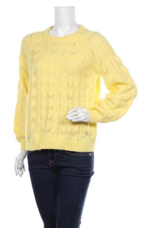 Дамски пуловер ONLY, Размер S, Цвят Жълт, 70% акрил, 30% полиестер, Цена 35,91 лв.