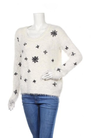 Дамски пуловер ONLY, Размер M, Цвят Бял, 50% акрил, 50% полиамид, Цена 29,40 лв.