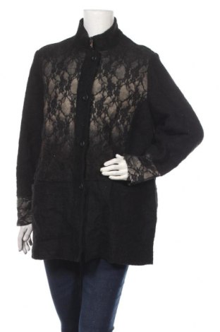 Дамско палто Carla Ferroni, Размер L, Цвят Черен, Цена 21,42 лв.