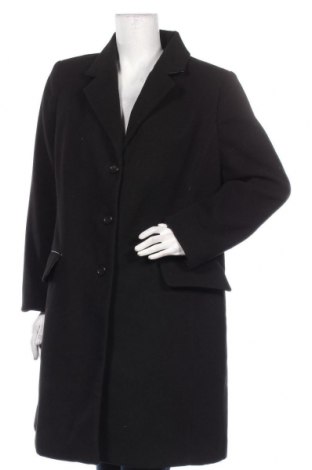 Дамско палто Couture, Размер L, Цвят Черен, 90% полиестер, 7% вискоза, 3% еластан, Цена 37,80 лв.