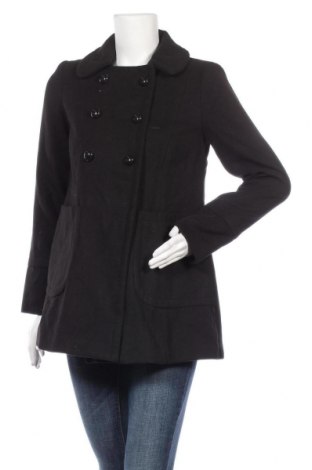 Dámský kabát  New Look, Velikost M, Barva Černá, 79% polyester, 20% viskóza, 1% elastan, Cena  240,00 Kč
