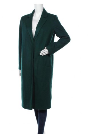 Дамско палто Primark, Размер M, Цвят Зелен, 54% полиестер, 41% акрил, 5% вълна, Цена 55,44 лв.
