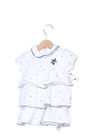 Παιδικό φόρεμα Chicco, Μέγεθος 6-9m/ 68-74 εκ., Χρώμα Λευκό, 95% βαμβάκι, 5% ελαστάνη, Τιμή 22,81 €