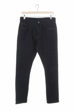 Dětské džíny  H&M, Velikost 14-15y/ 168-170 cm, Barva Modrá, 74% bavlna, 25% polyester, 1% elastan, Cena  163,00 Kč