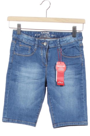 Dětské krátké kalhoty  S.Oliver, Velikost 11-12y/ 152-158 cm, Barva Modrá, 98% bavlna, 2% elastan, Cena  457,00 Kč