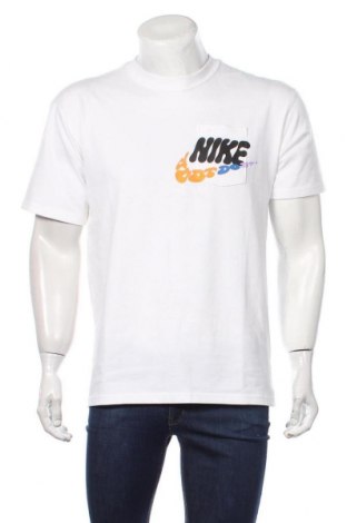 Мъжка тениска Nike, Размер S, Цвят Бял, Памук, Цена 41,60 лв.