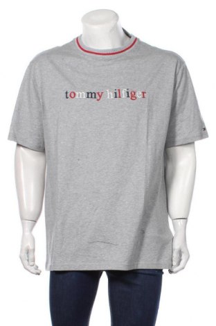 Мъжка тениска Tommy Hilfiger, Размер XL, Цвят Сив, Памук, Цена 66,75 лв.