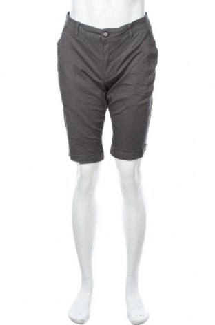 Мъжки къс панталон ! Solid, Размер M, Цвят Сив, 98% памук, 2% еластан, Цена 12,80 лв.