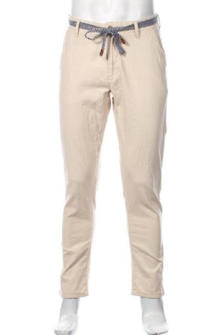 Мъжки панталон Indicode, Размер M, Цвят Екрю, 55% лен, 45% памук, Цена 26,07 лв.