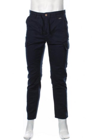 Мъжки панталон Indicode, Размер M, Цвят Син, 55% лен, 45% памук, Цена 26,07 лв.