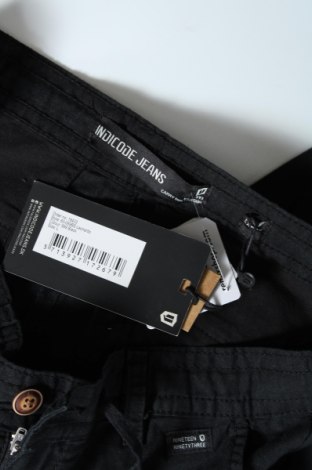 Мъжки панталон Indicode, Размер M, Цвят Черен, 55% лен, 45% памук, Цена 33,82 лв.