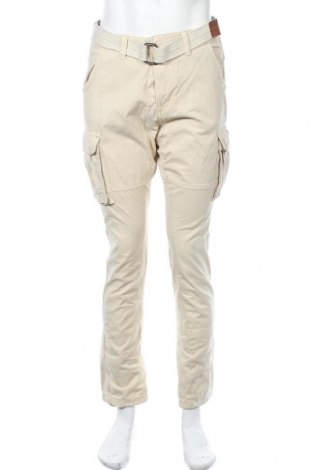 Мъжки панталон Indicode, Размер M, Цвят Екрю, Памук, Цена 24,49 лв.