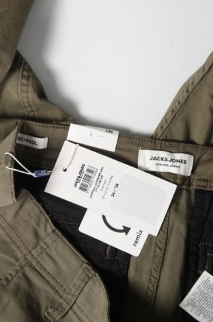 Мъжки панталон Jack & Jones, Размер L, Цвят Зелен, 98% памук, 2% еластан, Цена 74,25 лв.