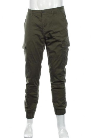 Męskie spodnie Tom Tailor, Rozmiar L, Kolor Zielony, 98% bawełna, 2% elastyna, Cena 180,00 zł