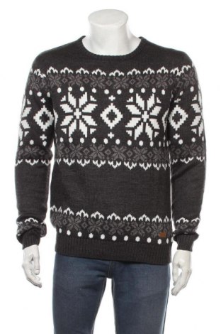 Мъжки пуловер ! Solid, Размер M, Цвят Сив, Акрил, Цена 41,40 лв.