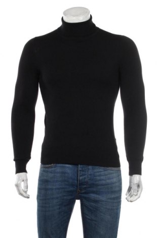 Мъжки пуловер Andrew Marc, Размер M, Цвят Черен, 70% памук, 30% полиамид, Цена 37,80 лв.