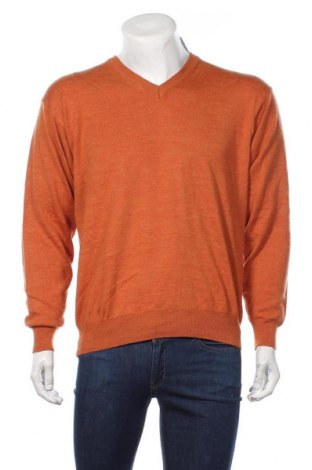 Мъжки пуловер Andrews, Размер S, Цвят Оранжев, 50% мерино, 50% акрил, Цена 25,20 лв.
