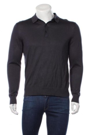 Мъжки пуловер H&M, Размер M, Цвят Син, Памук, Цена 54,60 лв.