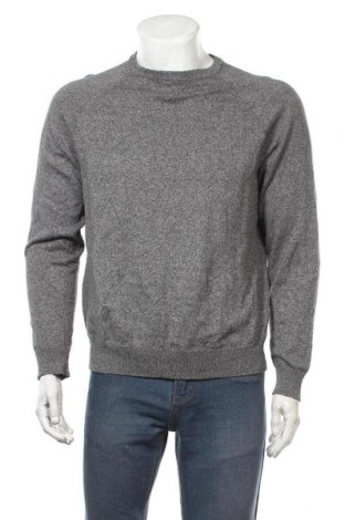 Мъжки пуловер H&M L.O.G.G., Размер L, Цвят Сив, Памук, Цена 33,60 лв.