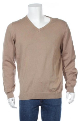 Мъжки пуловер MO, Размер XL, Цвят Бежов, Памук, Цена 125,40 лв.