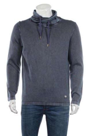 Мъжки пуловер S.Oliver, Размер L, Цвят Син, 100% памук, Цена 62,30 лв.
