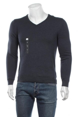 Мъжки пуловер S.Oliver, Размер S, Цвят Син, Памук, Цена 46,00 лв.