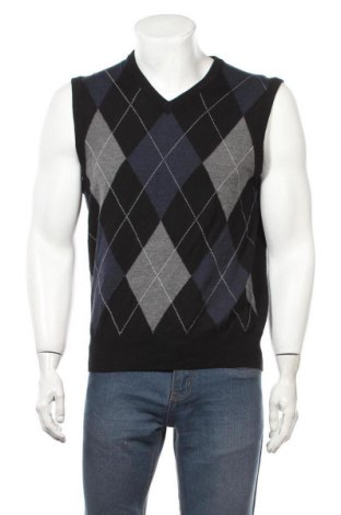Мъжки пуловер Saks Fifth Avenue, Размер M, Цвят Черен, Вълна, Цена 33,60 лв.