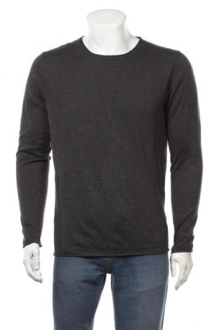 Мъжки пуловер Selected Homme, Размер L, Цвят Сив, 90% памук, 10% коприна, Цена 77,40 лв.