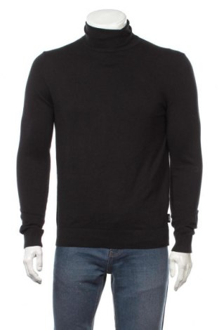 Мъжки пуловер Zign, Размер S, Цвят Черен, 80% памук, 20% полиамид, Цена 38,40 лв.